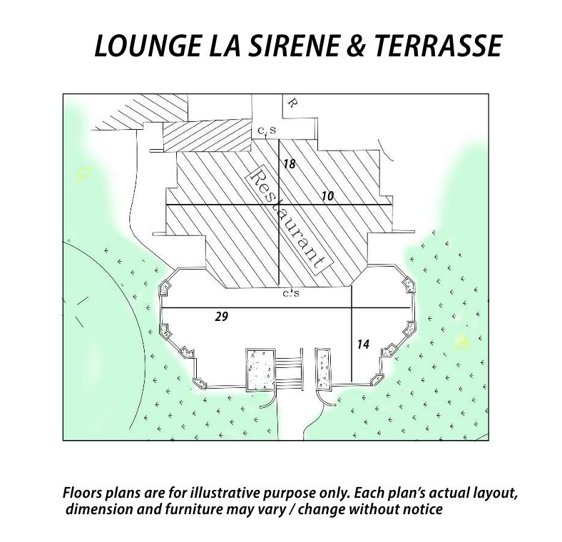 Congès lounge la sirene et terrasse